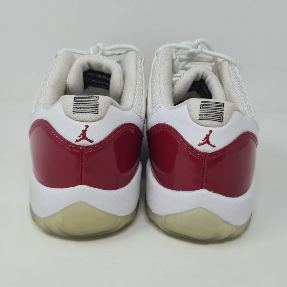 Air Jordan‎ 11 Retro Low Cherry 2016 White Red 528896-102 Size 7Y GS Women 8.5